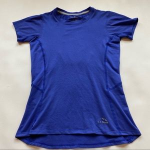 L.L. Bean Women's Blue SS Tech Top